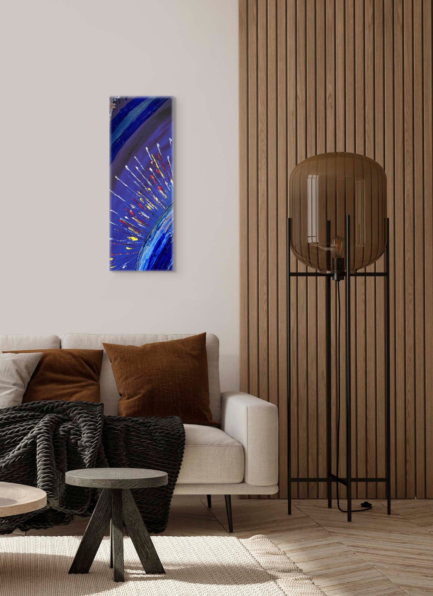 Artwork Print on Canvas: Blue Sun