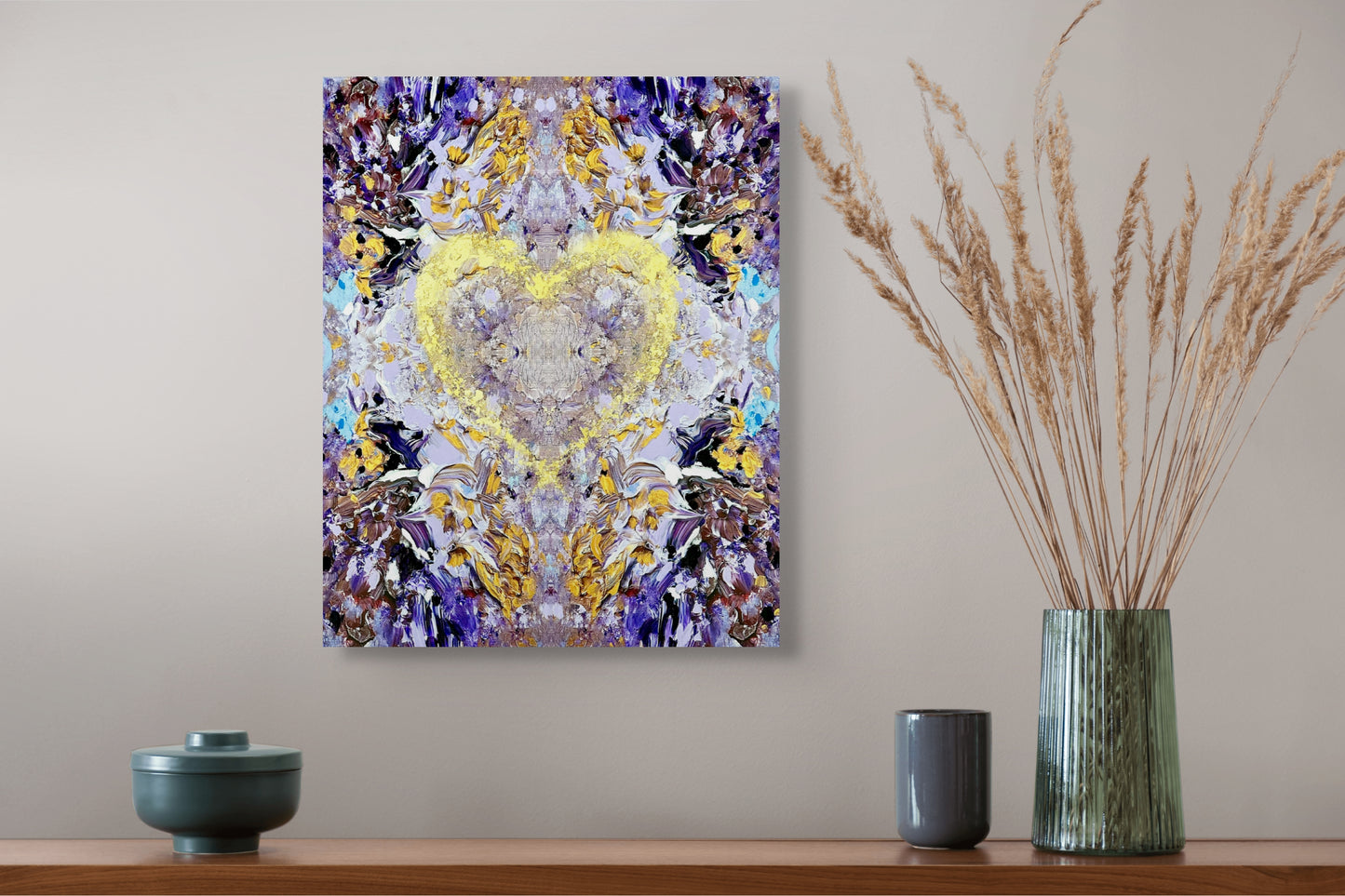 Artwork Print on Canvas: Love is an Open Doorway ~ Heart Series