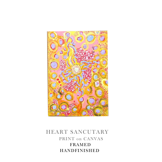 Artwork Print on Canvas: Heart Sanctuary