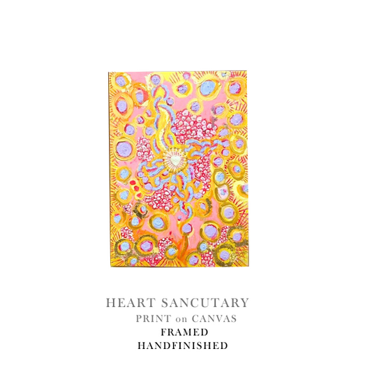 Artwork Print on Canvas: Heart Sanctuary