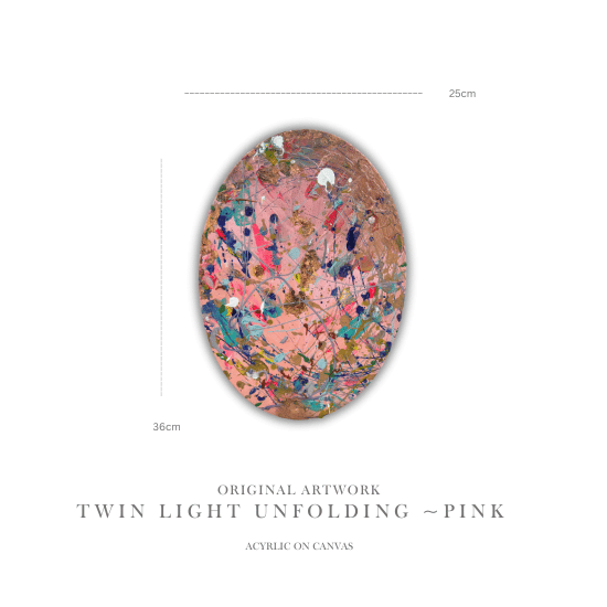 Original Art: Twin Light Unfolding ~ Pink