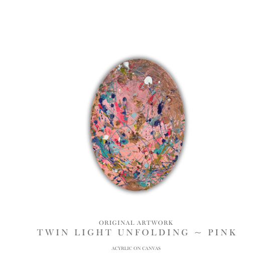 Original Art: Twin Light Unfolding ~ Pink