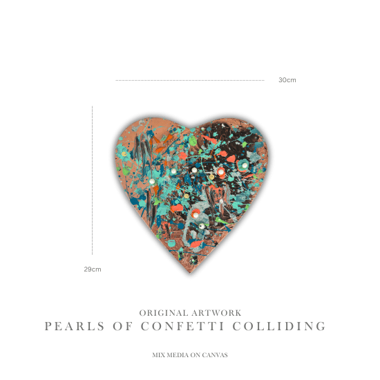 Original Art: Pearls of Confetti Colliding