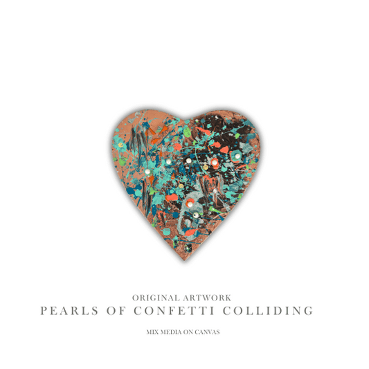 Original Art: Pearls of Confetti Colliding