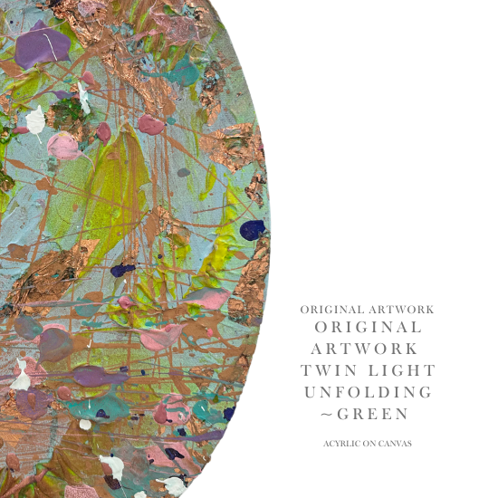 Original Art: Twin Light Unfolding ~Green