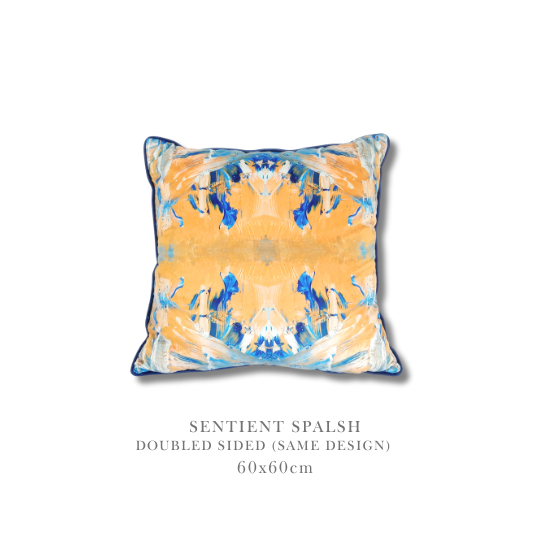 Luxury Cushion - SENTIENT SPLASH - (60x60cm)