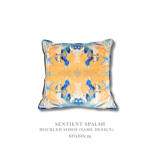 Luxury Cushion - SENTIENT SPLASH - (60x60cm)