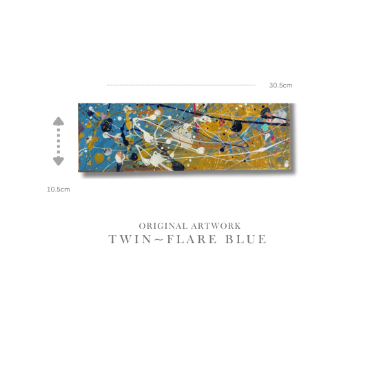 Original Art: TWIN FLARE PINK ~ BLUE (SOLD AS PAIR)